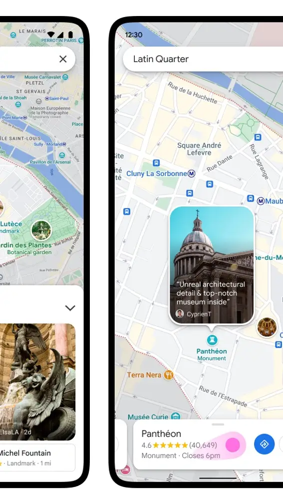 Información sobre barrios proveniente de la comunidad de Google Maps.