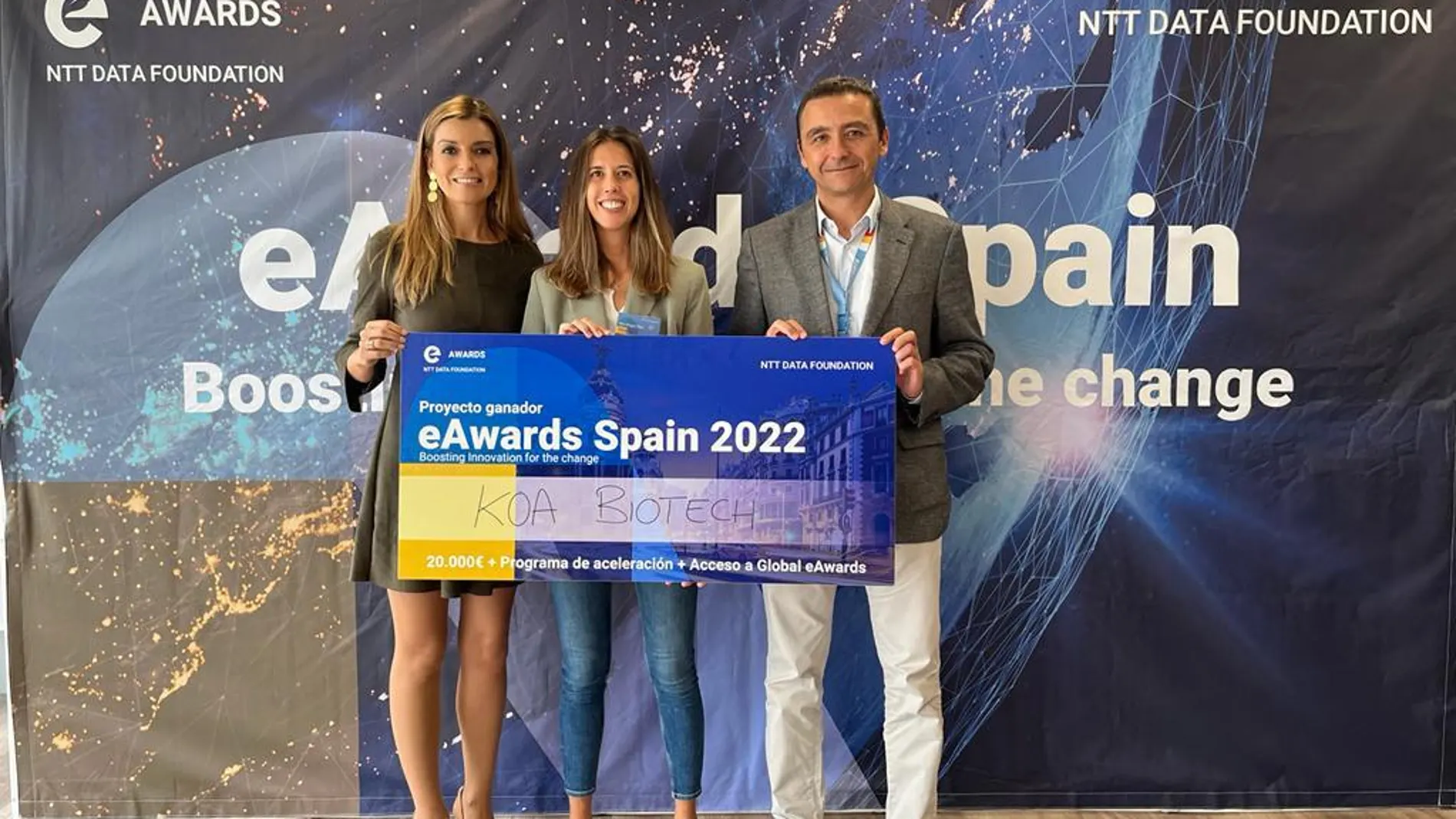 El cheque de 20.000 euros fue para Koa Biotech