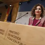 La ministra Maria Jesús Montero presenta el Plan de nuevas medidas fiscales.