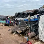 Hogares del campamento de refugiados de Niamakoro.