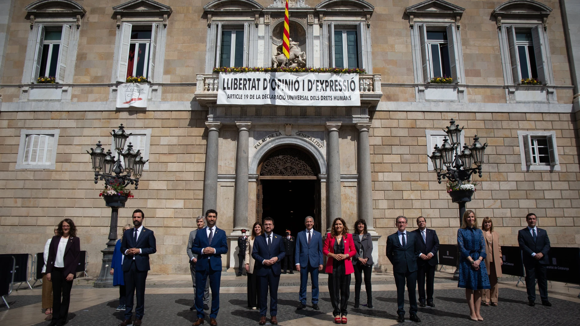 Foto de familia del Govern el día de su formación, en mayo de 2021