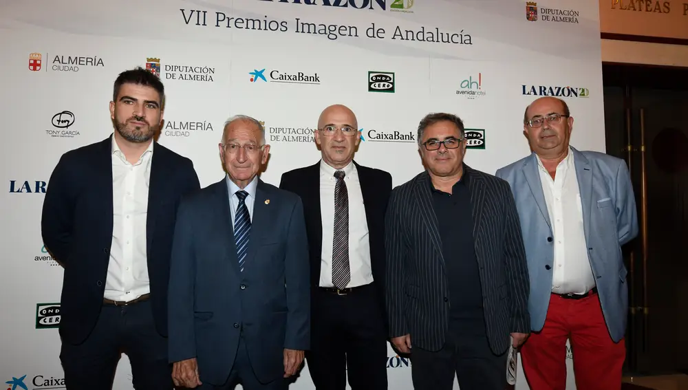 Pepe Martínez, Gabriel Amat, Paco Espinar, José Luis Martínez y Juan Aguilera