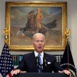 El presidente de los Estados Unidos, Joe Biden, pronuncia un discurso sobre la respuesta federal en curso al huracán Ian