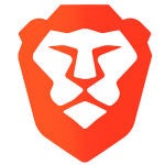 Logotipo del navegador Brave.