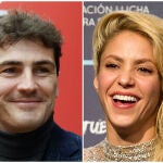 Iker Casillas y Shakira en un montaje