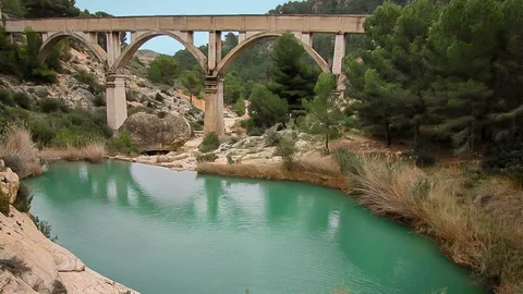 Imagen de una de las piscinas naturales de Fuente Caputa (Mula)