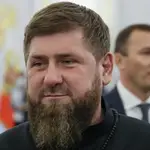 Ramzan Kadirov en una reunión con Putin en el Kremlin