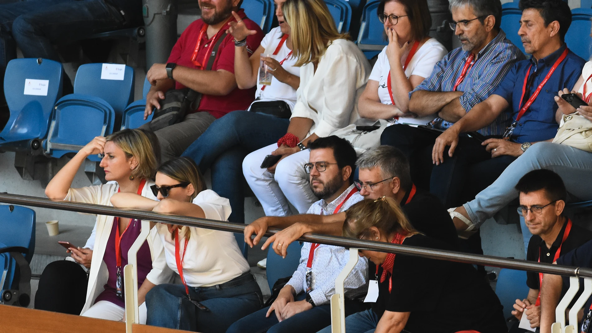 El presidente de la Generalitat de Catalunya, Pere Aragonès, asiste a un concurso en la Plaza de Toros ’Tarraco Arena Plaça'