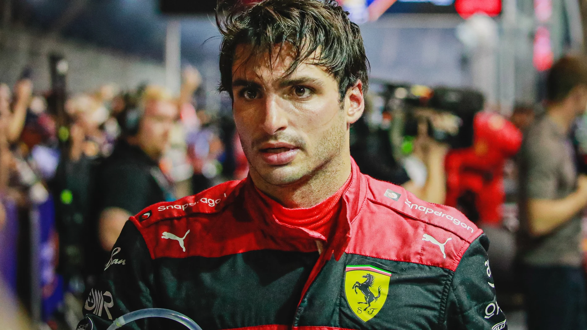 Carlos Sainz, después de la carrera en Marina Bay