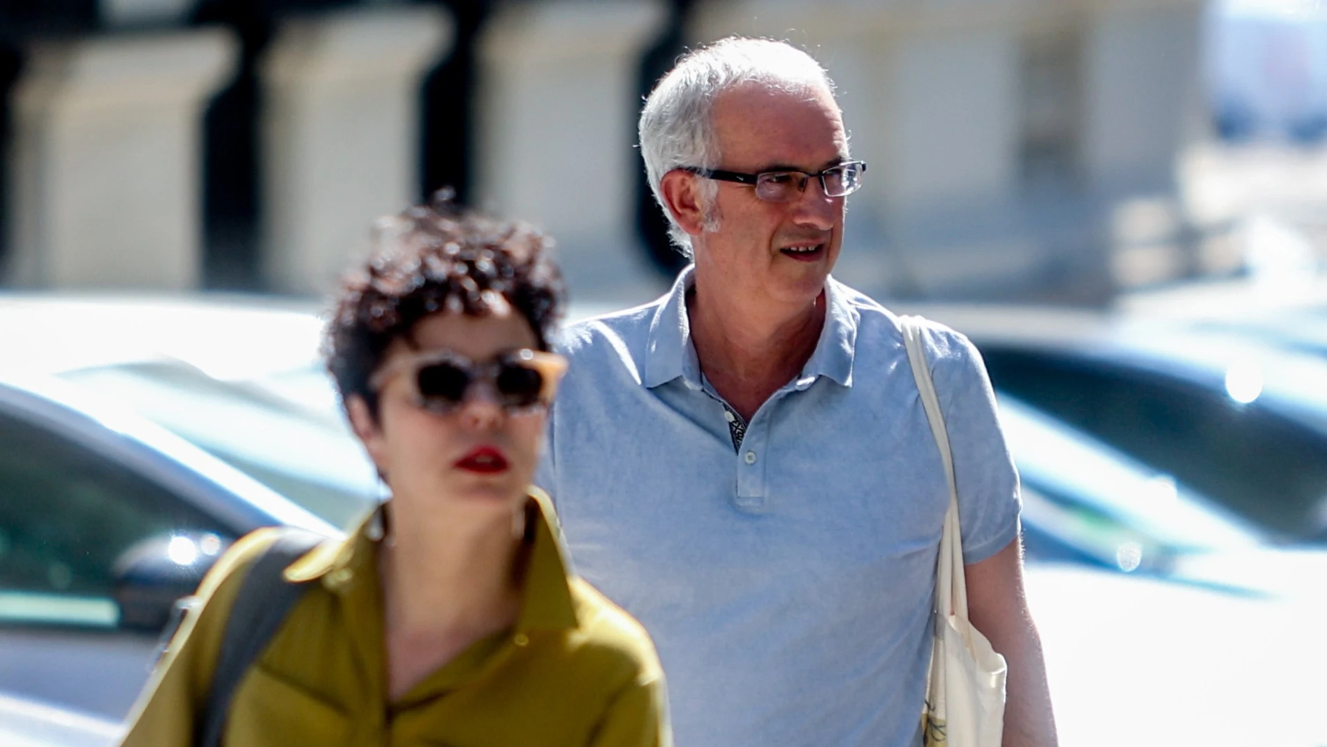 El ex jefe de ETA Miguel Albisu, alias 'Mikel Antza', con gafas, se dirige a la sede de la Audiencia Nacional (AN) de Génova para declarar como imputado por el atentado contra Miguel Ángel Blanco, a 21 de julio de 2022, en Madrid (España)