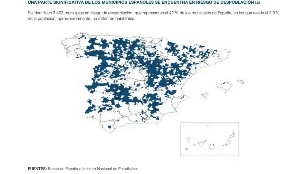 Zonas despobladas de España