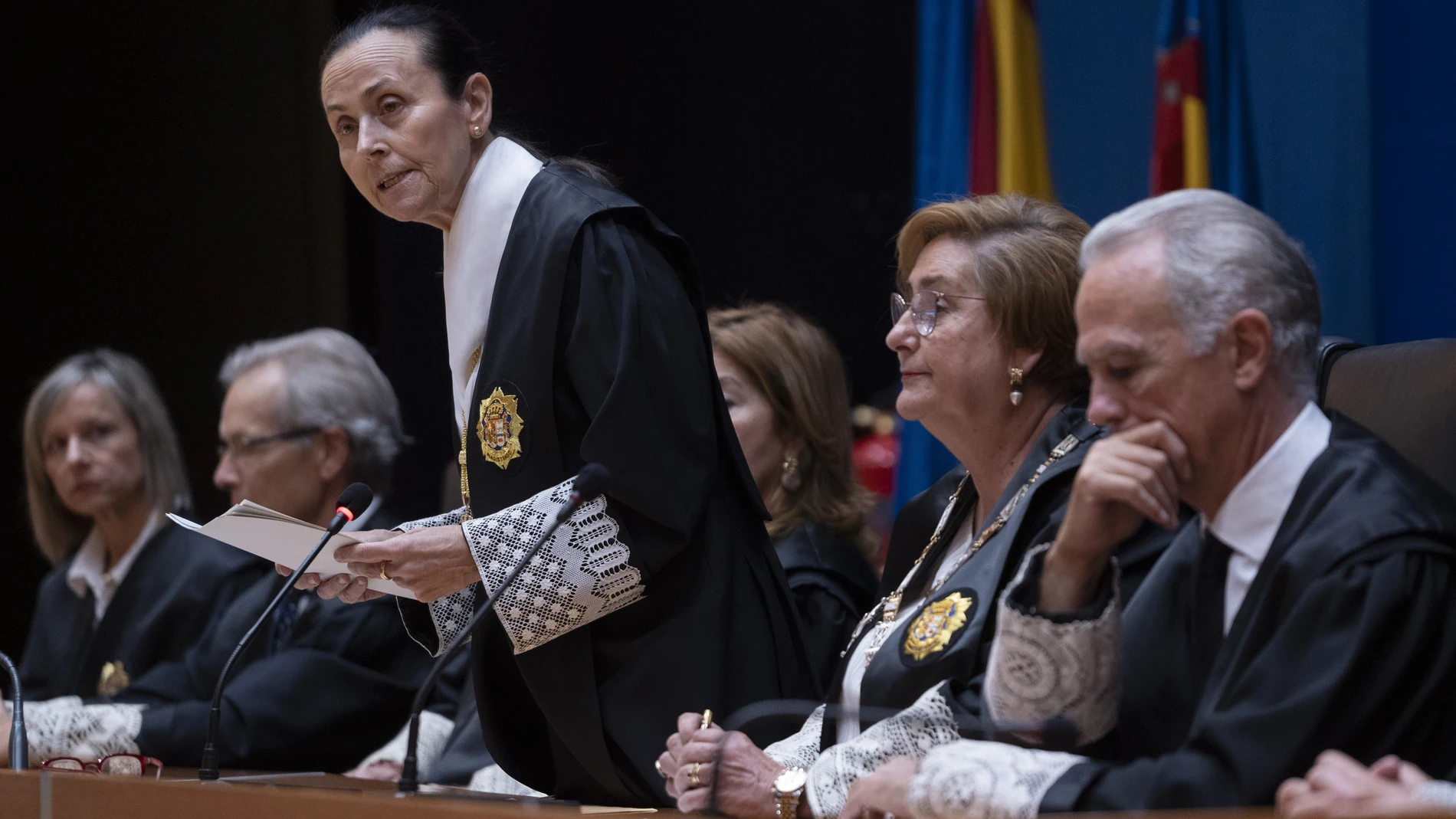 La presidenta del TSJCV, Pilar de la Oliva, en la Apertura del Año Judicial