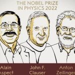 Alain Aspect, John F. Clauser y Anton Zeilinger han recibido el Nobel de Fisica 2022