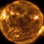 Imagen del sol tomada por la NASA