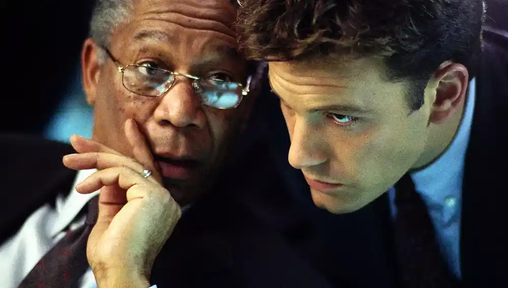 Imagen de la película &quot;Pánico nuclear&quot;, con Ben Affleck y Morgan Freeman