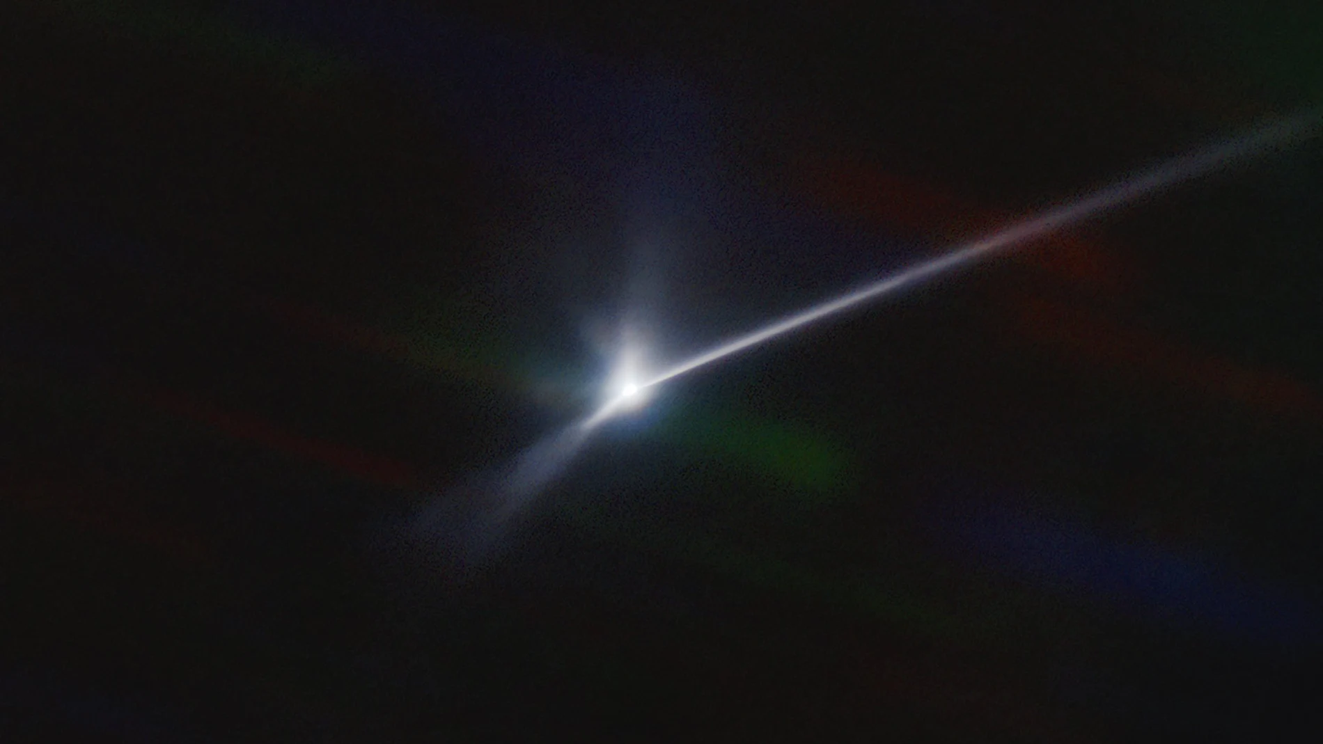 Dimorphos tras la colisión, visto con el telescopio SOAR (Imagen propiedad de NOIRLab)