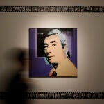 Retrato de Hergé realizado por Warhol