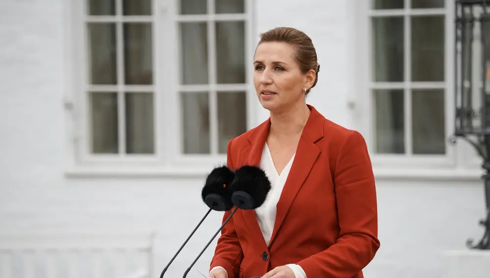 La primera ministra danesa, Mette Frederiksen, anuncia el adelanto electoral de su residencia oficial de Marienborg