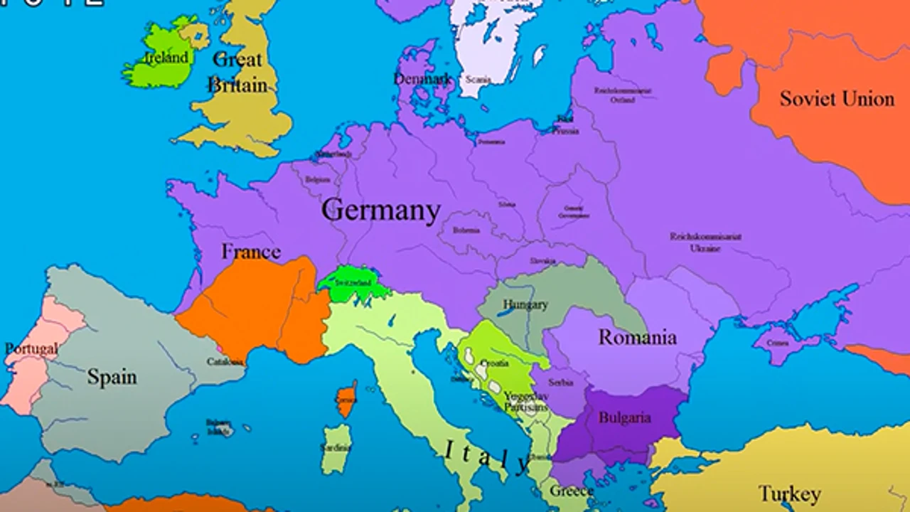 este mapa puedes cómo cambiado las fronteras de en los últimos 1.000 años