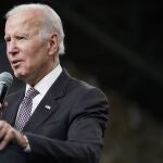 President Joe Biden speaks at an IBM facility in Poughkeepsie, N.Y., on Thursday Oct. 6, 2022. (AP Photo/Andrew Harnik)