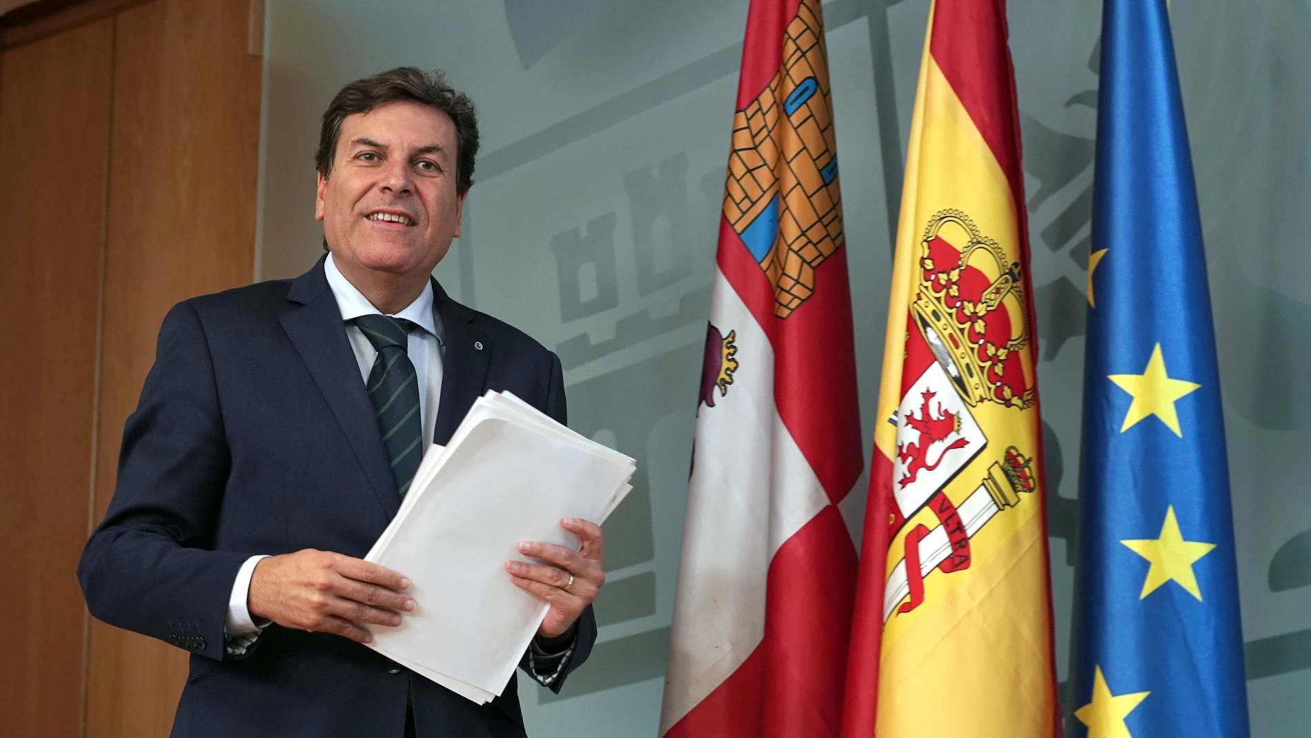 El consejero de Economía y Hacienda y portavoz de la Junta, Carlos Fernández Carriedo,