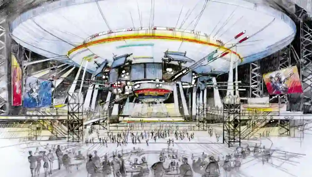 Boceto del diseño del futuro edificio que se construirá en Dubái.