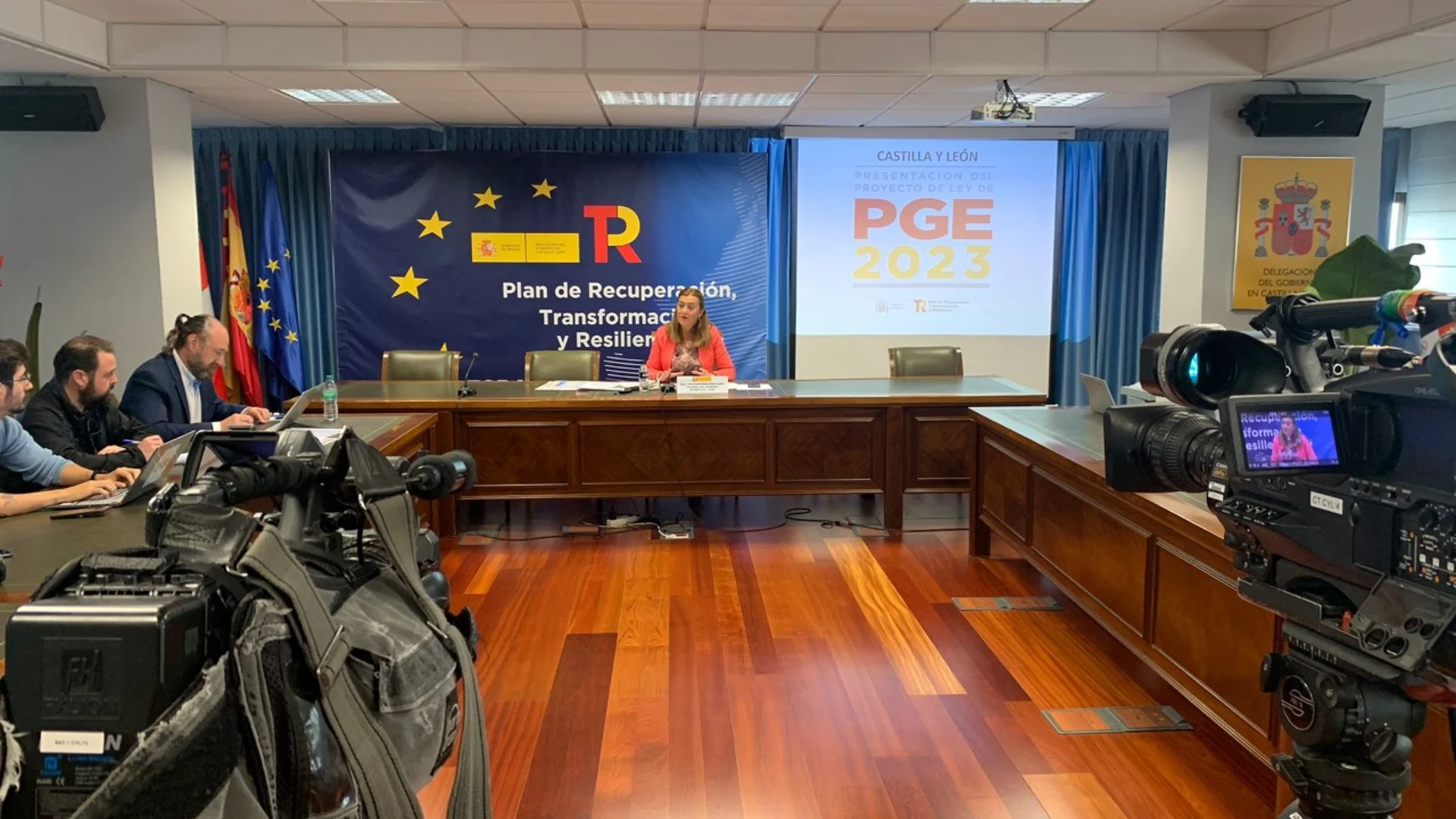 La delegada del Gobierno, Virginia Barcones, presenta los PGE 2023 para Castilla y León