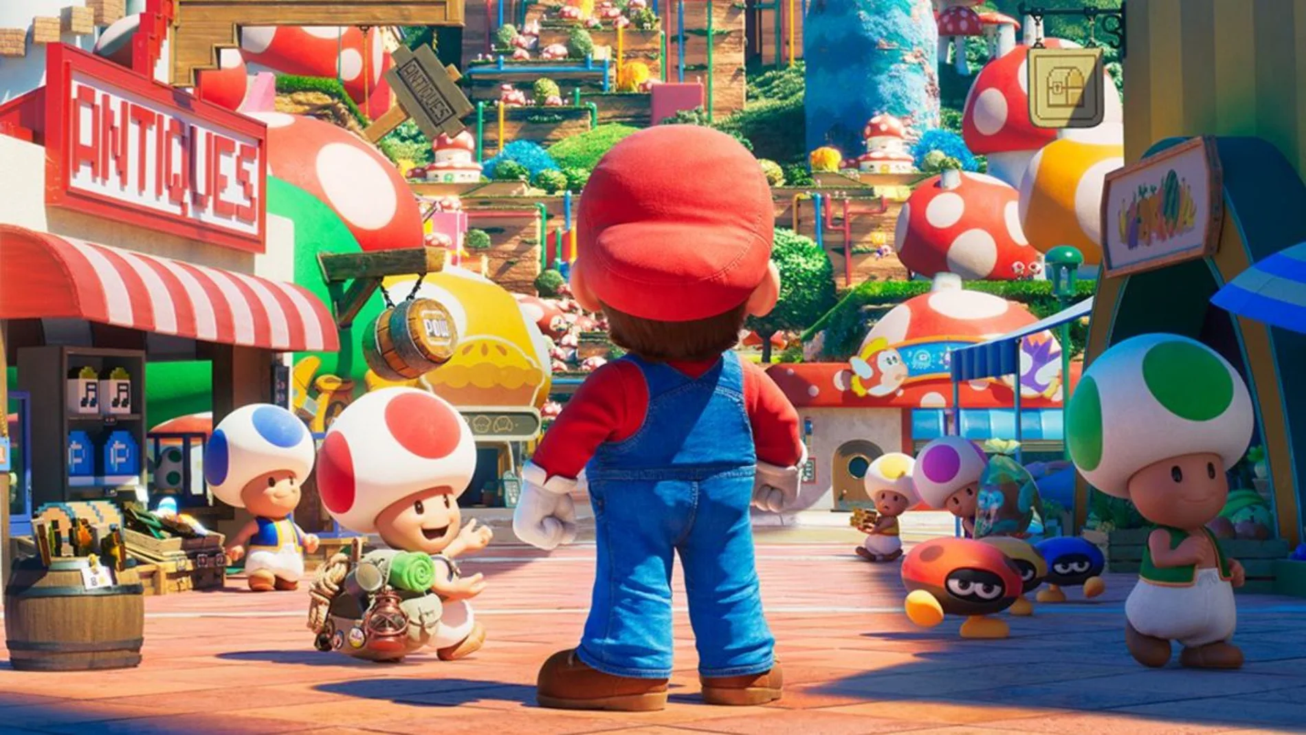 Cartel de la película de Mario Bros que se estrenará en 2023