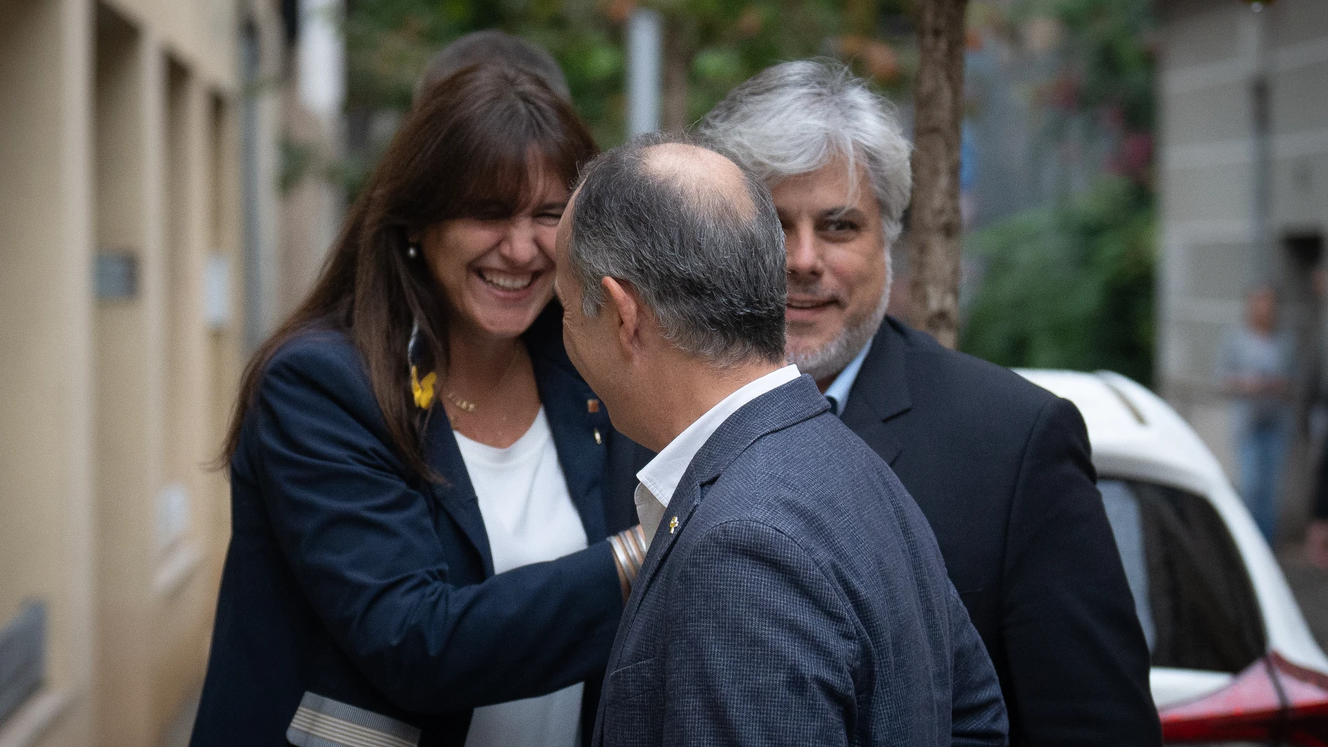 La presidenta de Junts, Laura Borràs, feliz, al inicio de la ejecutiva de su partido que ha analizado la votación de su militanciaDavid Zorrakino / Europa Press
