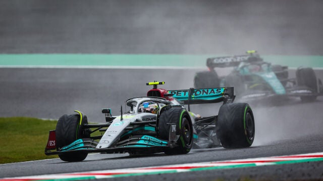 Hamilton en el Gran Premio de Japón
