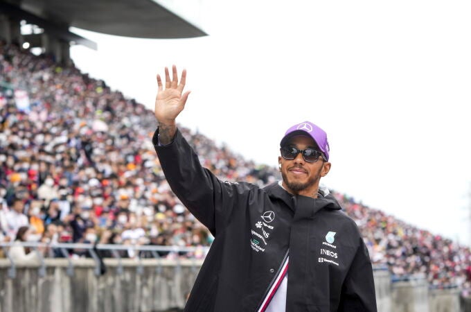 Lewis Hamilton en la última carrera de Fórmula 1