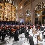 Concierto del Coro y Orquesta Titulares del Teatro Real, que interpreta el Réquiem de Giuseppe Verdi en la Catedral de Burgos.