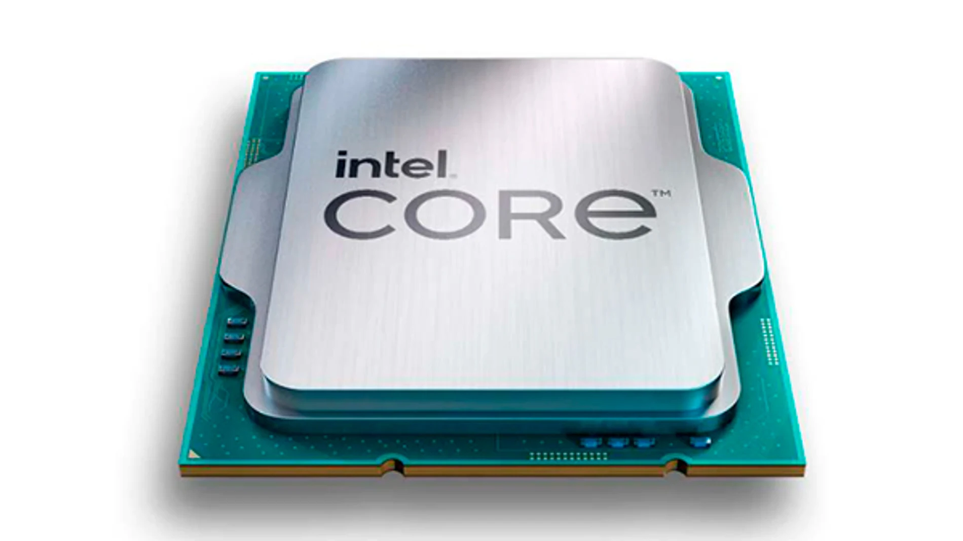 Imagen promocional de un procesador Intel Core Raptor Lake.