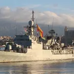 El patrullero de altura &#39;Infanta Elena&#39;, con base en Cartagena (Murcia), concluye su última patrulla de vigilancia y seguridad marítima, tras casi 43 años de servicio