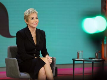 Ana Rosa Quintana durante el encuentro con los medios de comunicación tras su regreso a la televisión, a 10 de octubre de 2022, en Madrid