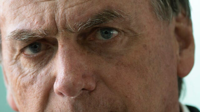 Jair Bolsonaro, presidente de Brasil y candidato, participa en una rueda de prensa donde recibió el apoyo de alcaldes para la reelección, esta semana en el Palacio da Avorada en Brasilia