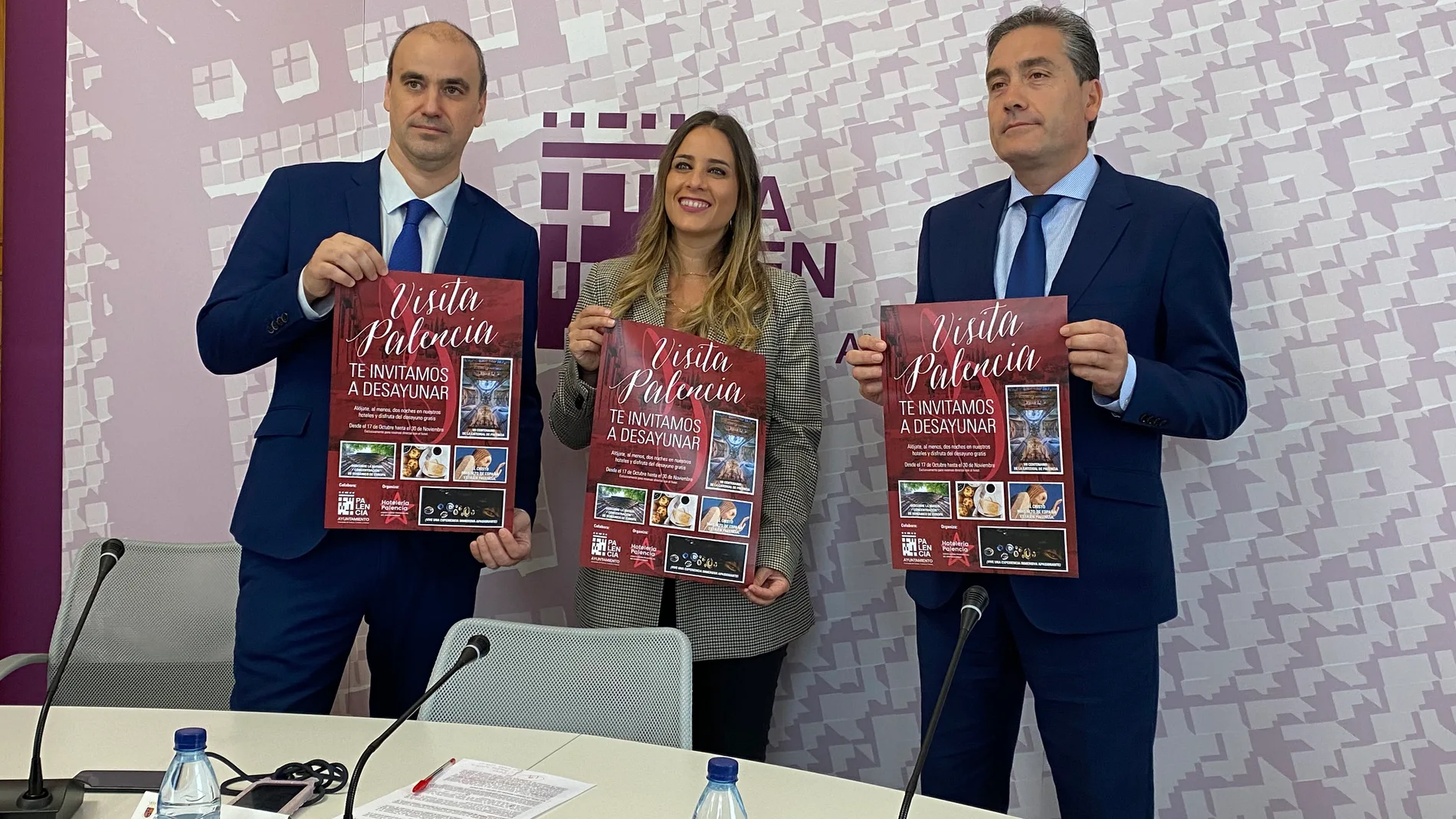 Laura Lombraña y Eduardo Relea presentan la nueva campaña promocional turística para Palencia capital