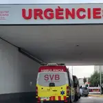 Entrada del servicio de Urgencias del Hospital La Ribera de Alzira (Valencia)