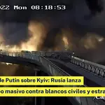 La venganza de Putin sobre Kyiv: Rusia lanza un bombardeo masivo contra blancos civiles y estratégicos