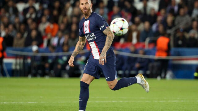 Sergio Ramos con el PSG.