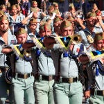 Los legionarios durante el desfile del Día de la Fiesta Nacional del 12 de octubre