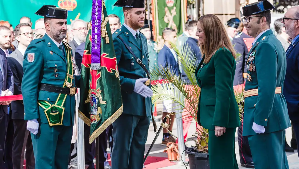 La delegada del Gobierno en Castilla y León, Virginia Barcones, preside los actos de la festividad de la Santísima Virgen del Pilar, Patrona de la Guardia Civil