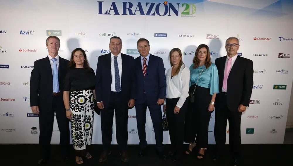 José Enrique Flores, Asunción López, Álvaro Alés, Juan Peinado, Lola Campos, María Paz Lucena y Manuel López