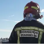 Imagen de archivo de un bombero de Marbella