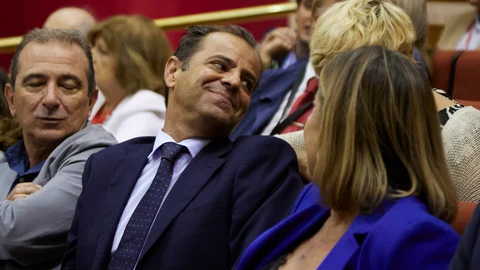 El director general de la RTVA, Juande Mellado, en el Parlamento andaluz