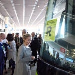 La ministra de Transportes, Movilidad y Agenda Urbana, Raquel Sánchez, durante la inauguración de la nueva Terminal de Autobuses de la T4 en el Aeropuerto Adolfo Suárez Madrid- Barajas