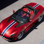 Ferrari SP51 desde arriba, una imagen potente de este bólido sin capota.