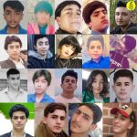 Fotografías de algunos de los niños asesinados en las protestas de Irán. Fuente: Amnistía Internacional