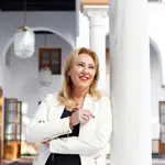 Carolina España, en el Parlamento de Andalucía