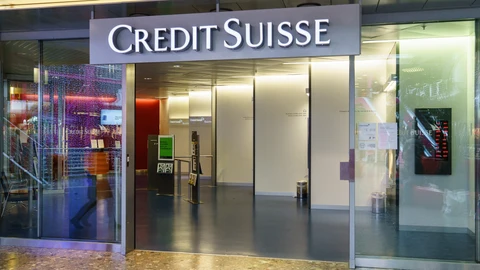 Sucursal del banco Credit Suisse en Ginebra, Suiza.